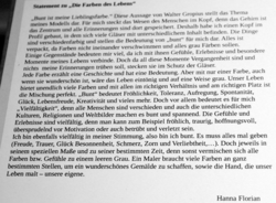 Die Farben des Lebens Statement