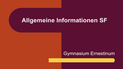 Informationen zum Seminarfach